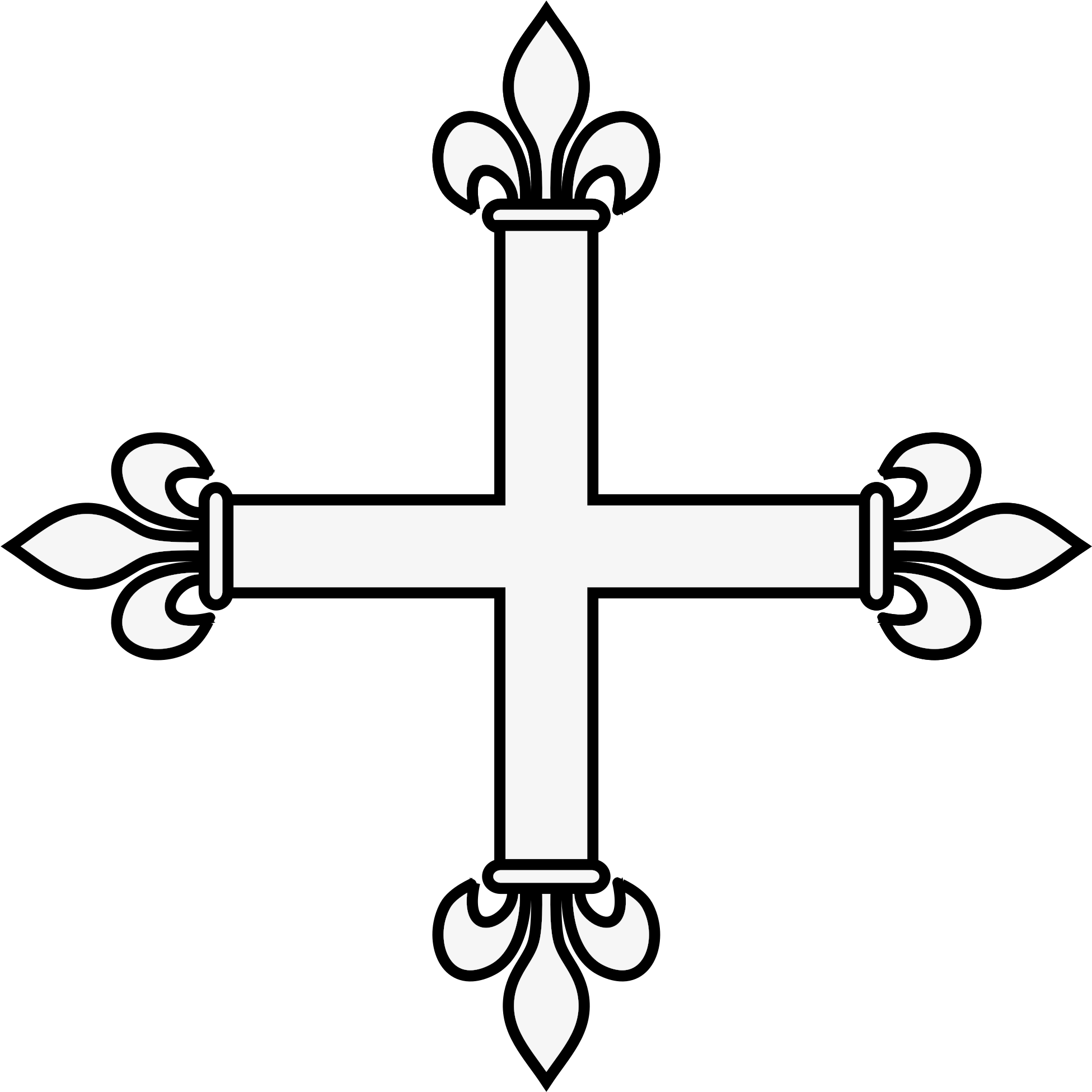 Fleur De Lis Clipart 19, Buy Clip Art - Fleur De Lys Cross - Png Download (1000x1000), Png Download