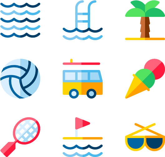 Summer Holidays Clipart (600x564), Png Download