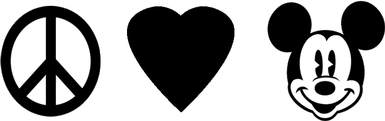 Peace Love And Mickey - Peace Love Music Png Clipart (800x640), Png Download