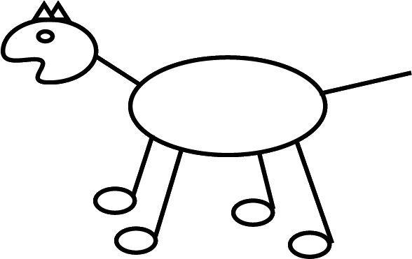 Dog Stick Figure Clipart Dog Stick Figure Clip Art - Cartoon - Png Download (750x563), Png Download