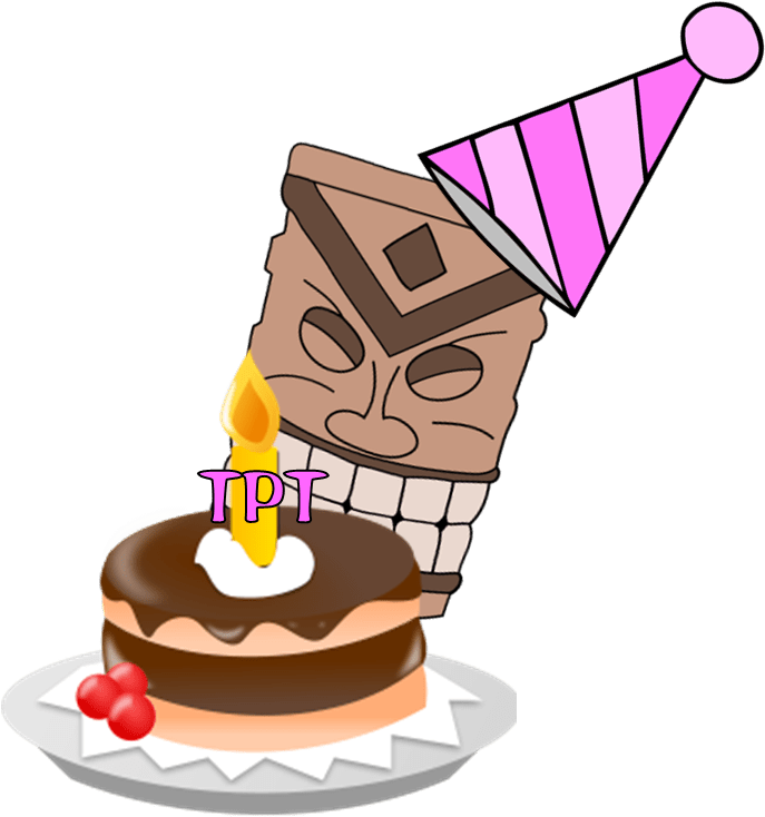Tptaversary - Cake With Candles Gif Png Clipart (730x821), Png Download