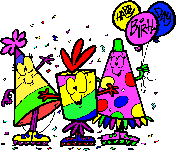 Birthday Clip Art Animated Cliparts - Happy Birthday Roller Blades - Png Download (752x647), Png Download
