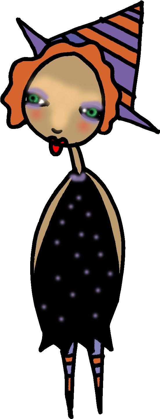 Cute Halloween Clipart Clip Art - Cartoon - Png Download (891x1541), Png Download