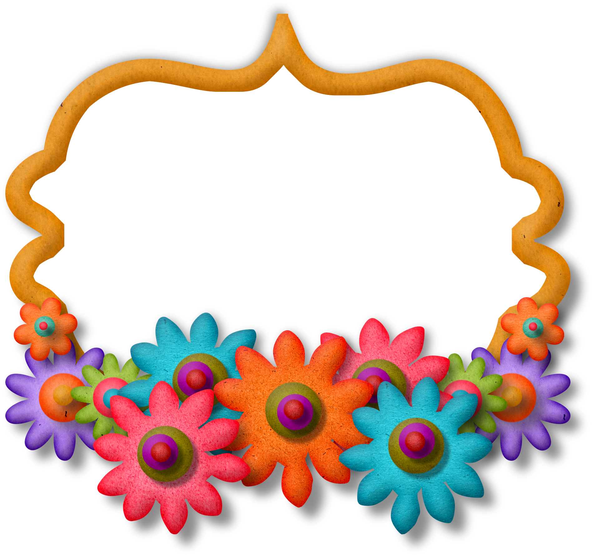 Ch - B *✿* - Scrapbook Frame Free Download Clipart (1896x1778), Png Download