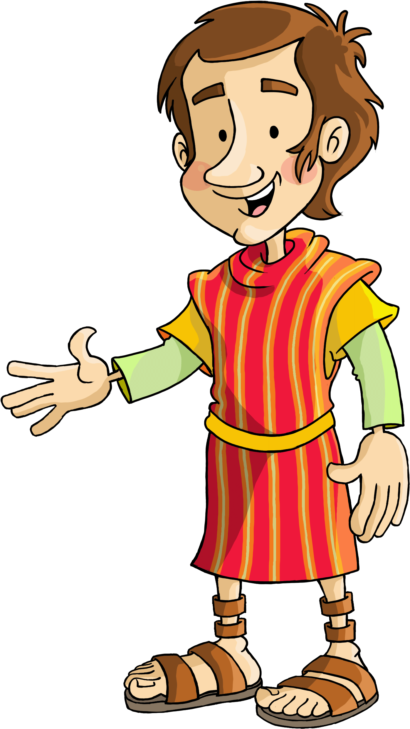 23-benyamin - Dibujos De Personajes Hebreos A Colores Clipart (1690x2717), Png Download