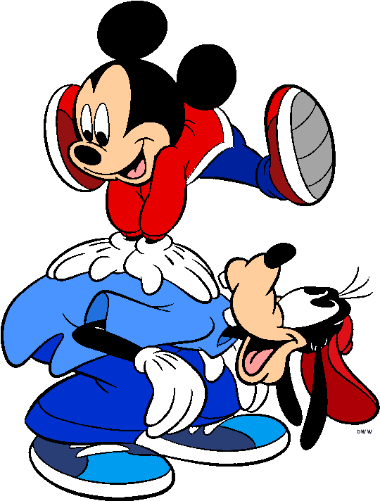 Mickey, Donald And Goofy Clip Art Disney Clip Art Galore - Mickey Mouse - Png Download (573x729), Png Download