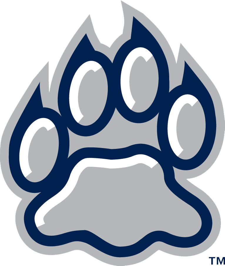 Wildcat Paw Print - Unh Wildcats Clipart (766x906), Png Download