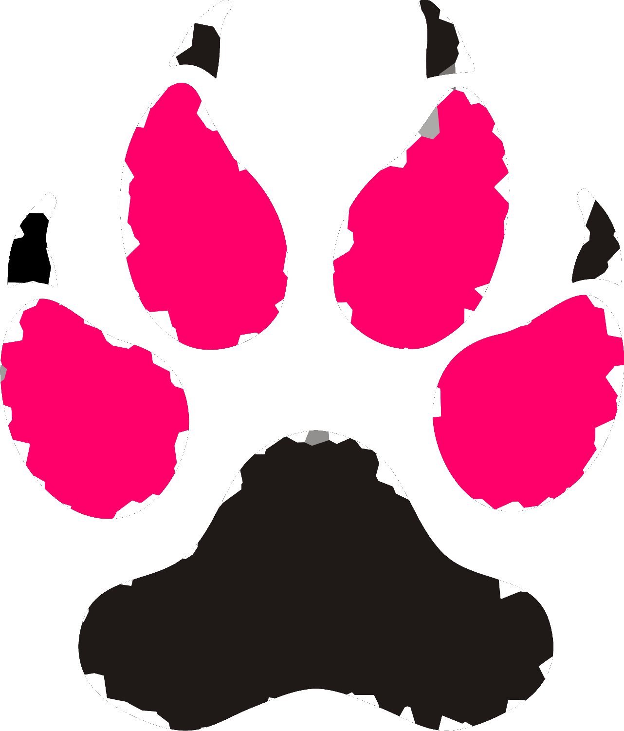 Paws Vector Clip Art Wolf Paw Print Clip Art 1282 1501 Wolf Png