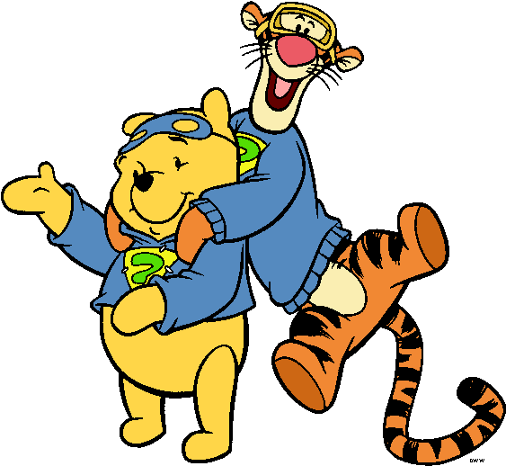 Tigger, Winnie The Pooh - My Friends Tigger And Pooh Clipart (574x545), Png Download