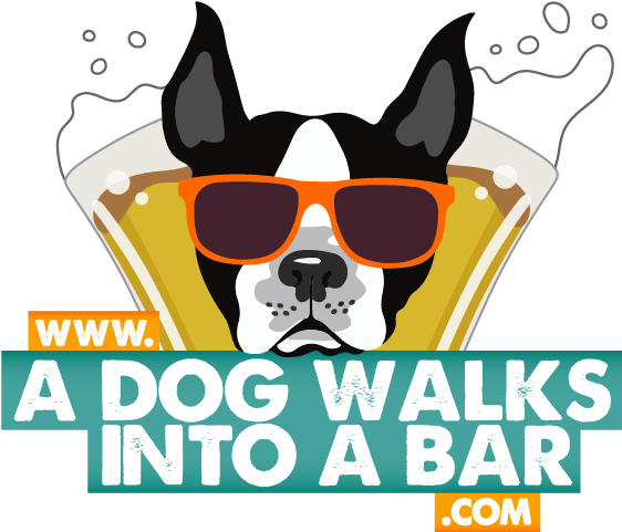 Dog Walks Into A Bar Clipart (601x601), Png Download