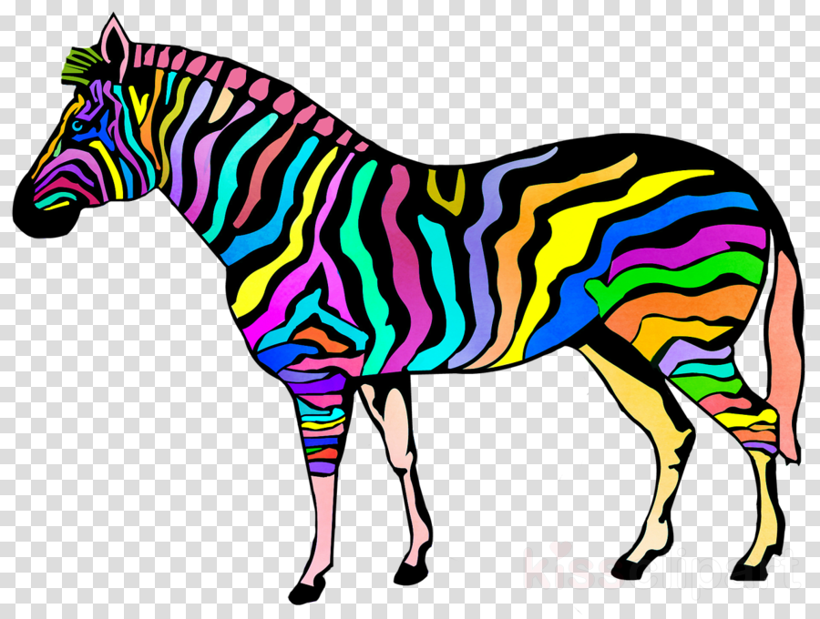 Zebar Animal Clipart Zebra Animal Print Clip Art - Colouring Images Of Zebra - Png Download (900x680), Png Download