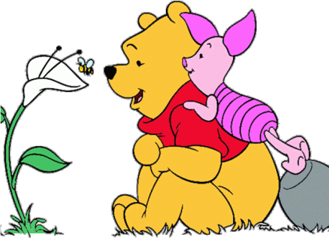 Winnie The Pooh Clipart Reading - Winnie The Pooh Small Clipart - Png Download (640x480), Png Download