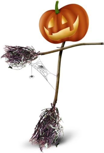 Epouvantail Halloween - Scarcrow - Vogelscheuche- - - Wallpaper Clipart (600x733), Png Download