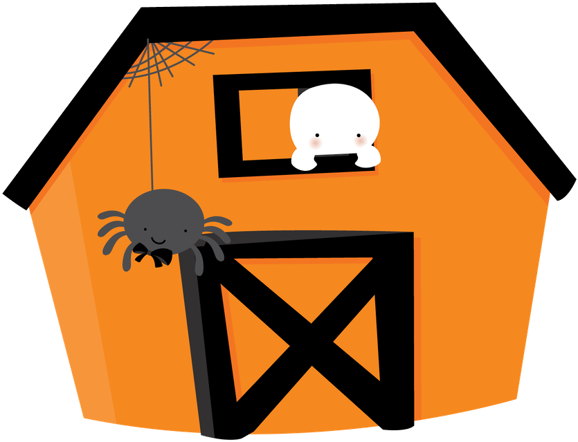 Zwd Barn - Halloween Clipart (900x766), Png Download