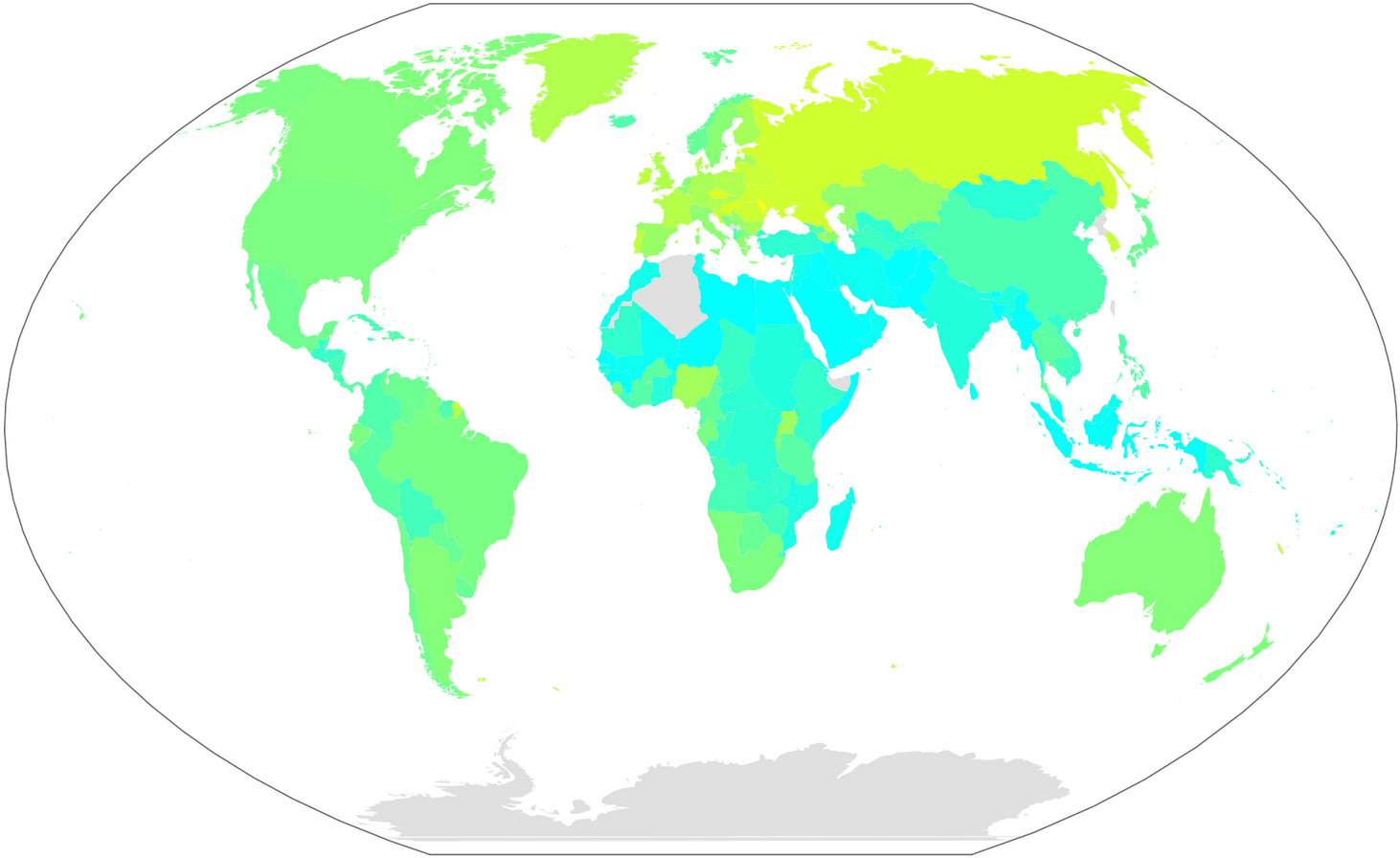 Weltkarte Alkoholkonsum - Earth Map Black And White Clipart (1600x1018), Png Download