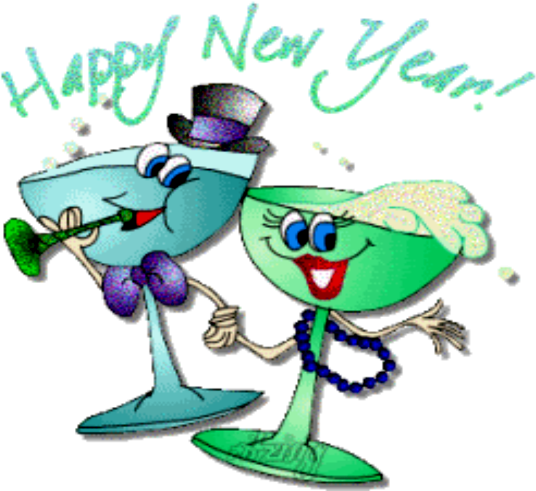 Happy New Years For Your Family, Friends, Nexus And - New Year Party Animated Clipart (1100x1000), Png Download