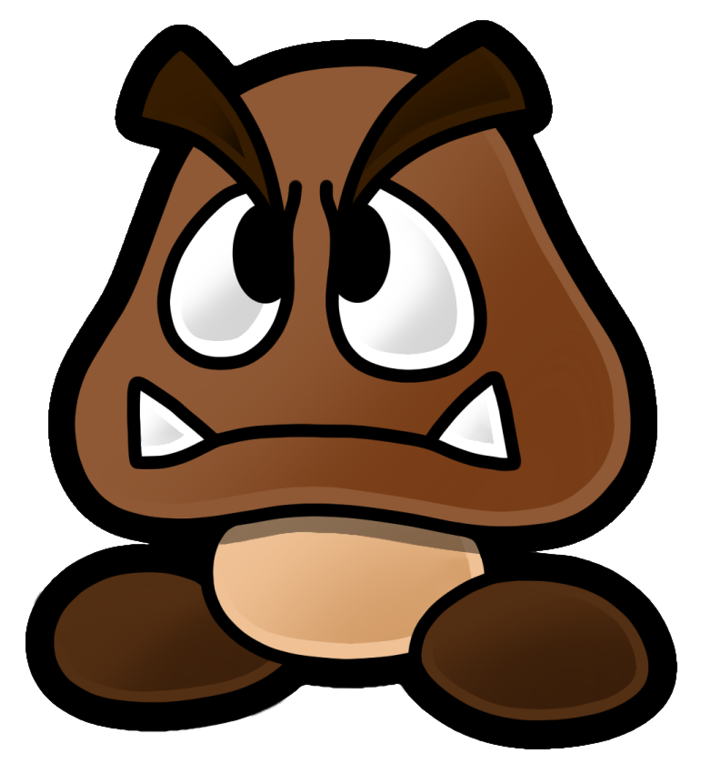 Paper Mario The Stones Of Oldtattle Log Grahams 30th - Paper Mario Color Splash Goomba Clipart (781x851), Png Download