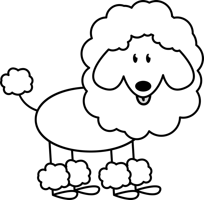 Drawn Poodle Stick Figure - Poodle Stick Figure Clipart (700x687), Png Download