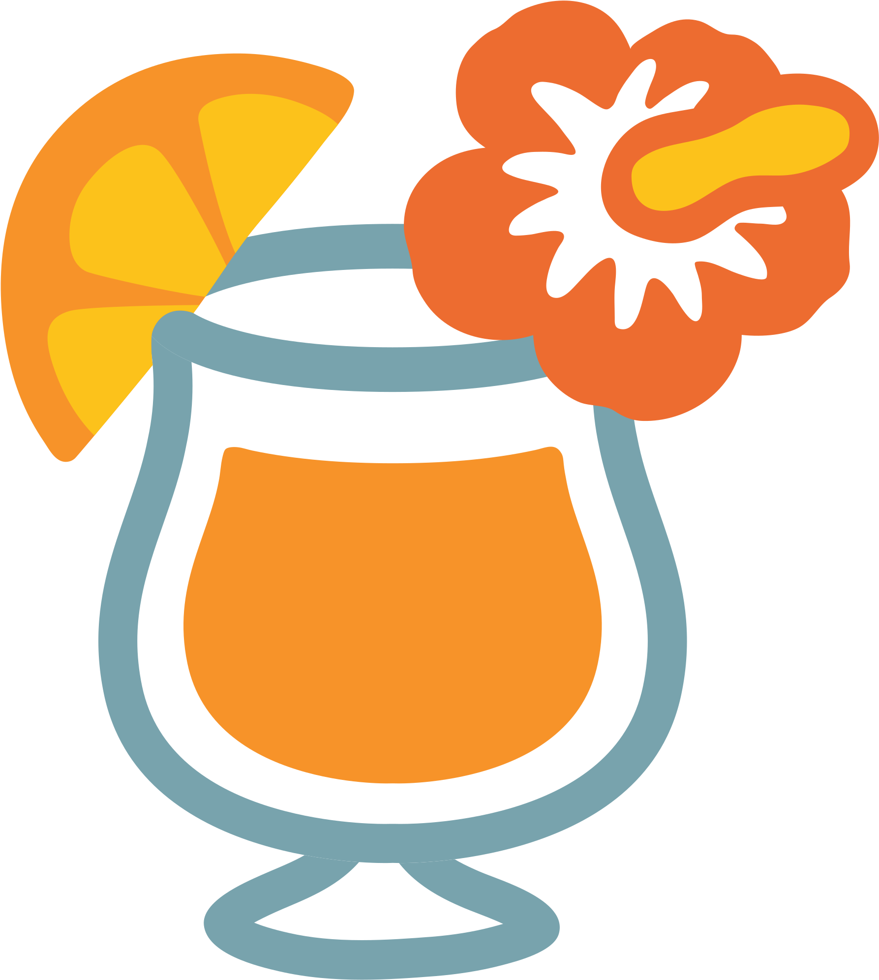 Tropical Emoji Png - 🍹 Emoji Clipart (2000x2000), Png Download