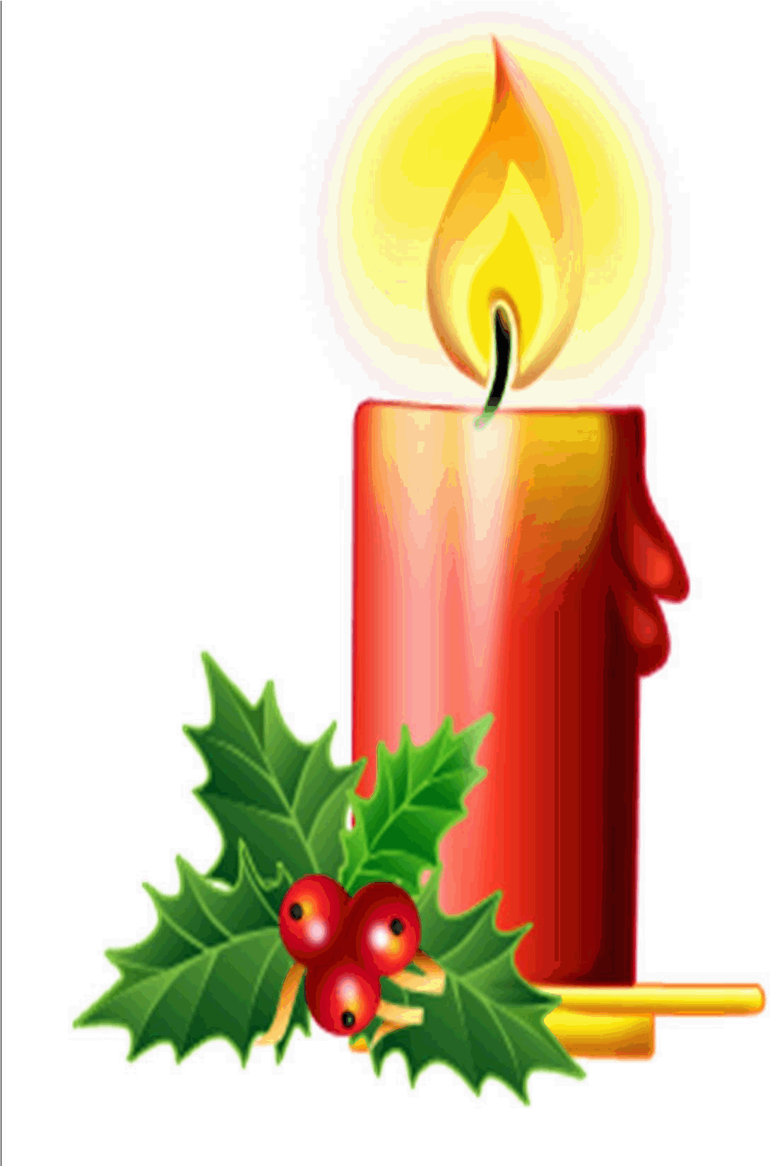 Index Of Images Parent Directory - Christmas Candle Clipart (1275x1650), Png Download