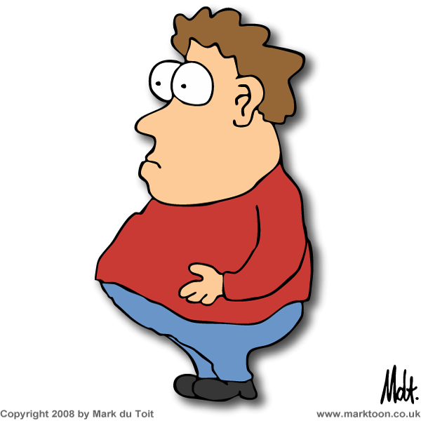 Cartoon - Fat Man Clip Art - Png Download (600x600), Png Download