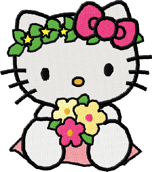 Hello Clipart I M - Hello Kitty Hawaiian Clipart - Png Download (1105x673), Png Download