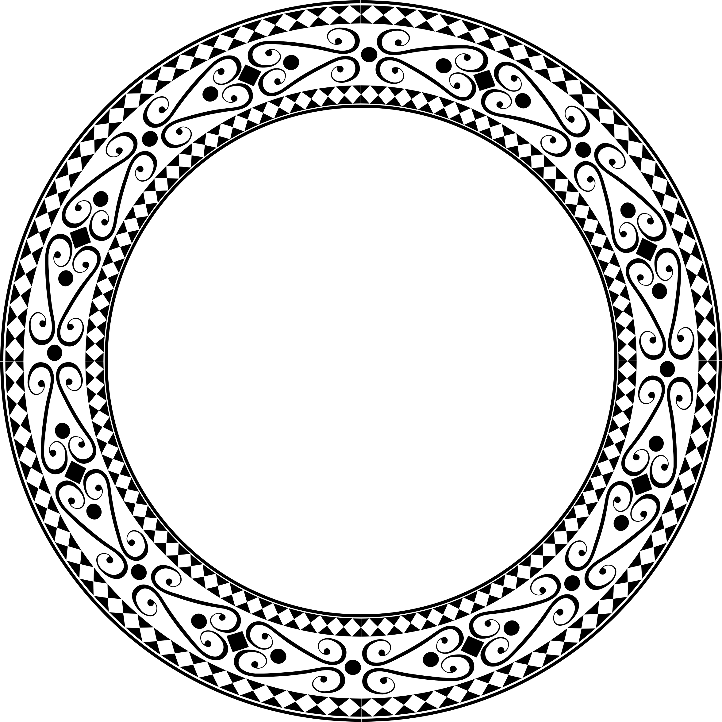 Big Image - Border Line Art Circle Clipart (2354x2354), Png Download