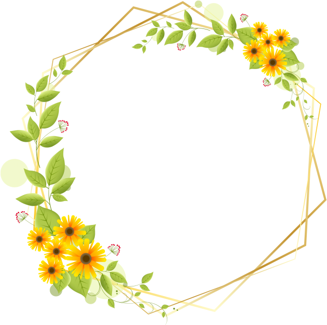 Flower Border Clip Art Free Download - Png Download (715x715), Png Download