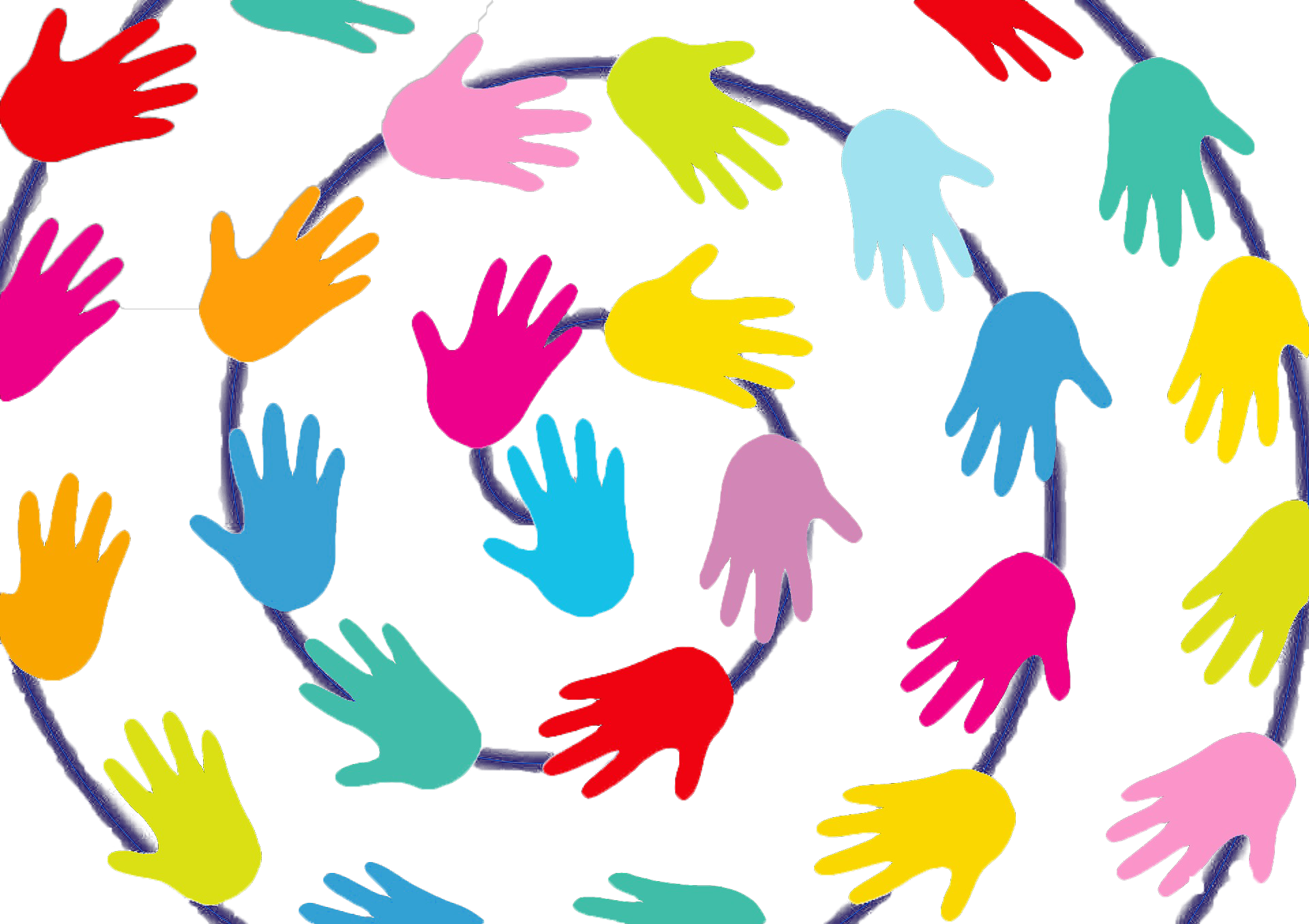 Seit Dem Schuljahr 2012/13 Nehmen Alle Zehntklässler - Colourful Hands Clipart (1920x1357), Png Download