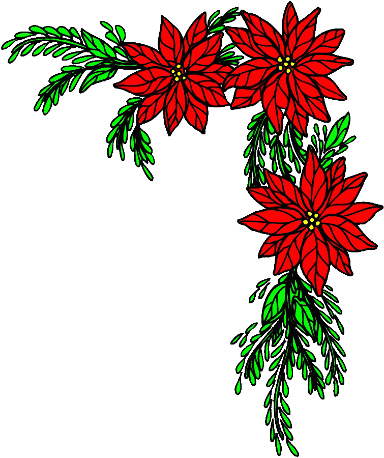 Christmas Boutique - Poinsettia Merry Christmas Yard Sign Clipart (755x900), Png Download
