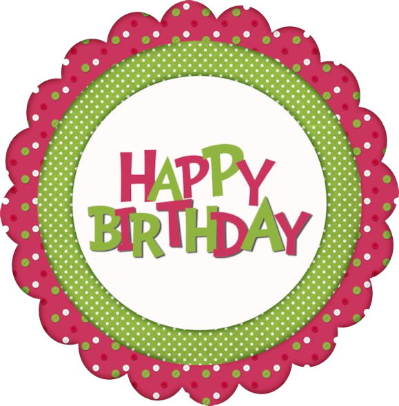 Free Printable Happy Birthday Tags Clipart (579x589), Png Download