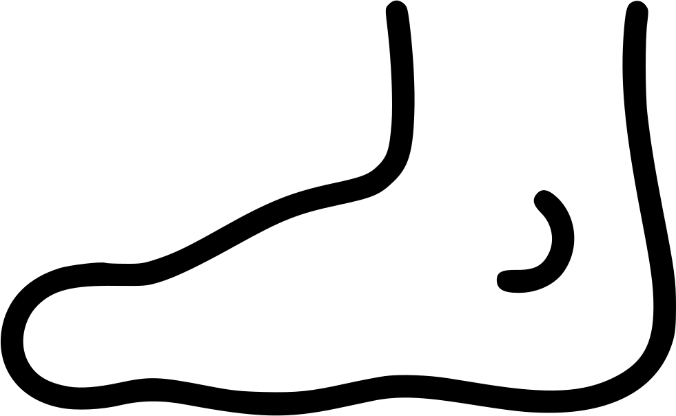 Baby Feet Icon - Flat Feet Icon Clipart (981x604), Png Download