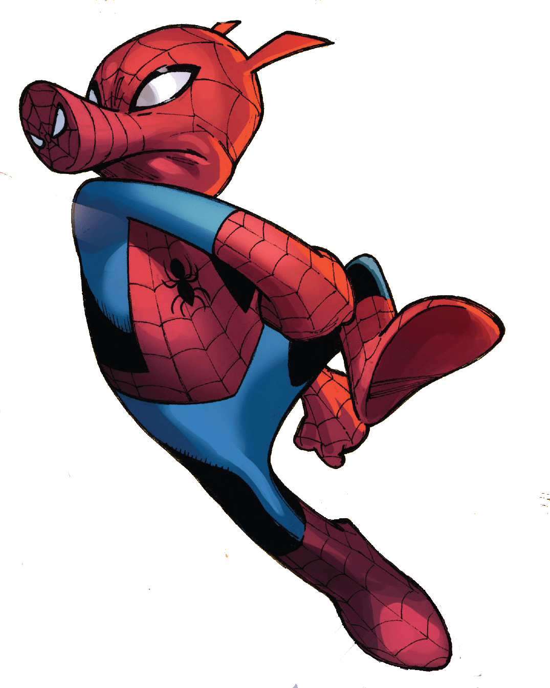 Spider Pig Spider Verse Clipart (1075x1345), Png Download