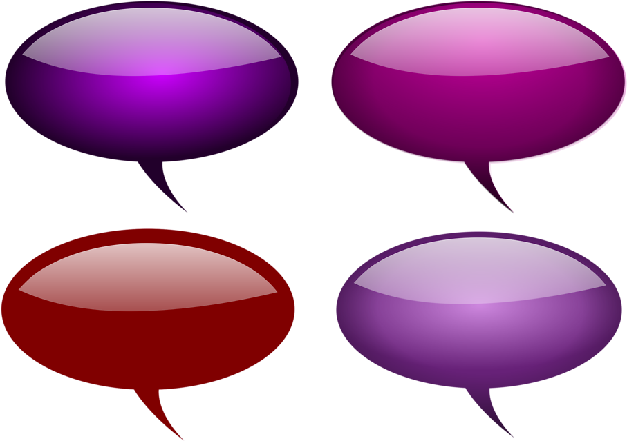 Free Stock Photos - Glossy Speech Bubble Clipart (958x671), Png Download