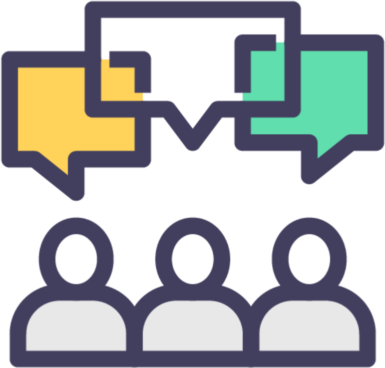 People Speech Bubbles - Icon Clipart (800x800), Png Download