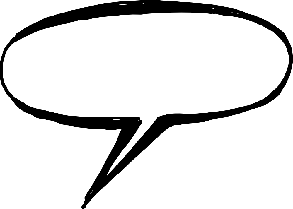 Drawn Bubble Book Png - Balloon Speech Draw Png Clipart (1000x714), Png Download