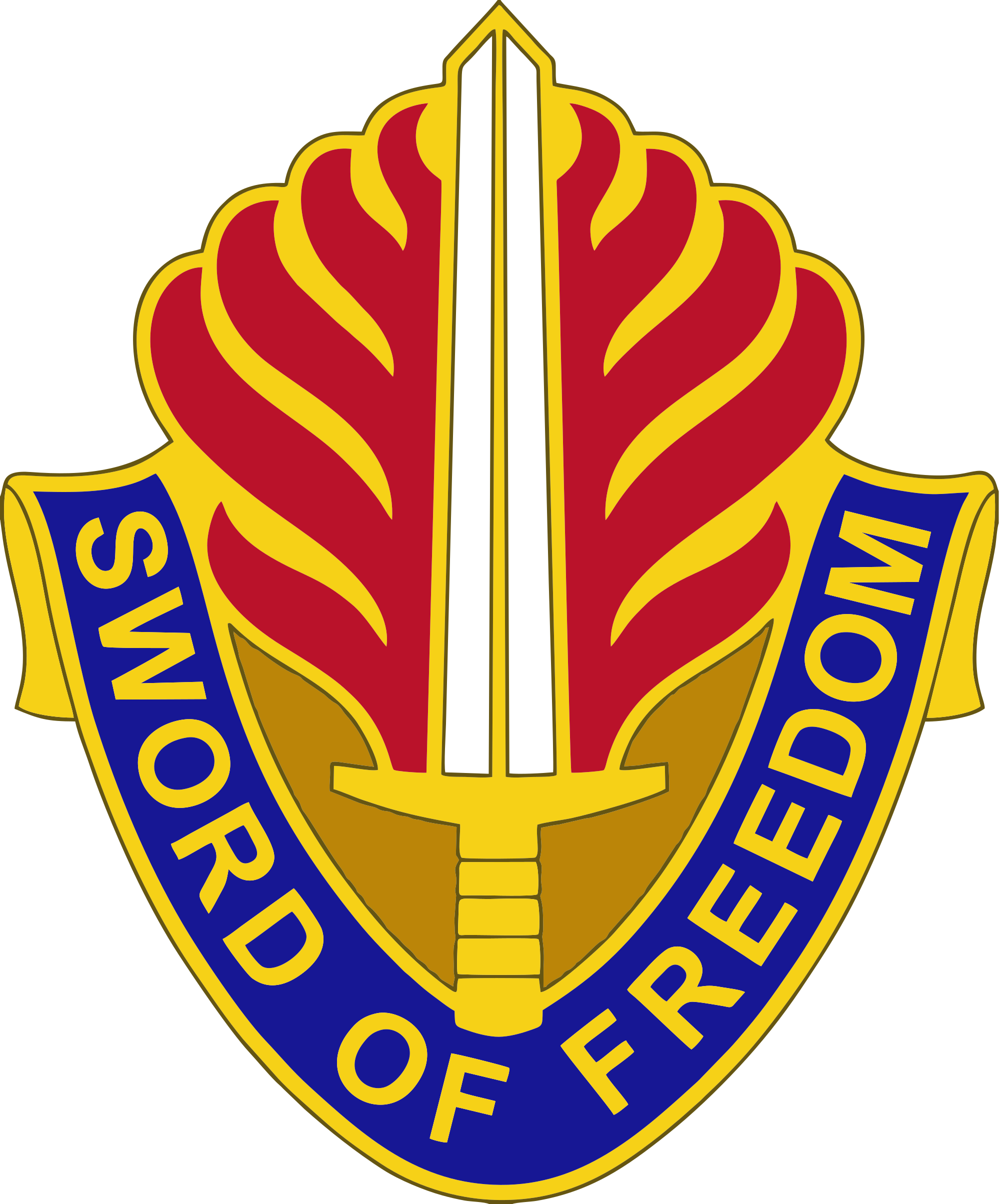 Unit Crest Open - 3.8 Inch U.s. Army Cold War Europe Command Unit Crest Clipart ...
