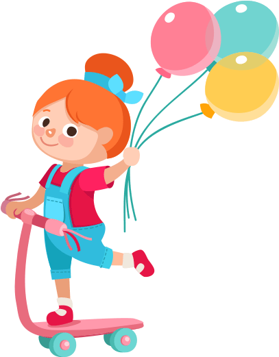 Balloon Clipart Balloon Clip Art - Luke And Lilly Baby Playing With Ballon Wall Sticker( - Png Download (600x600), Png Download