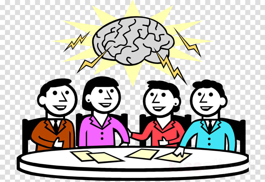 Meeting Clip Art Clipart Meeting Clip Art - Group Brainstorm Clip Art - Png Download (900x620), Png Download