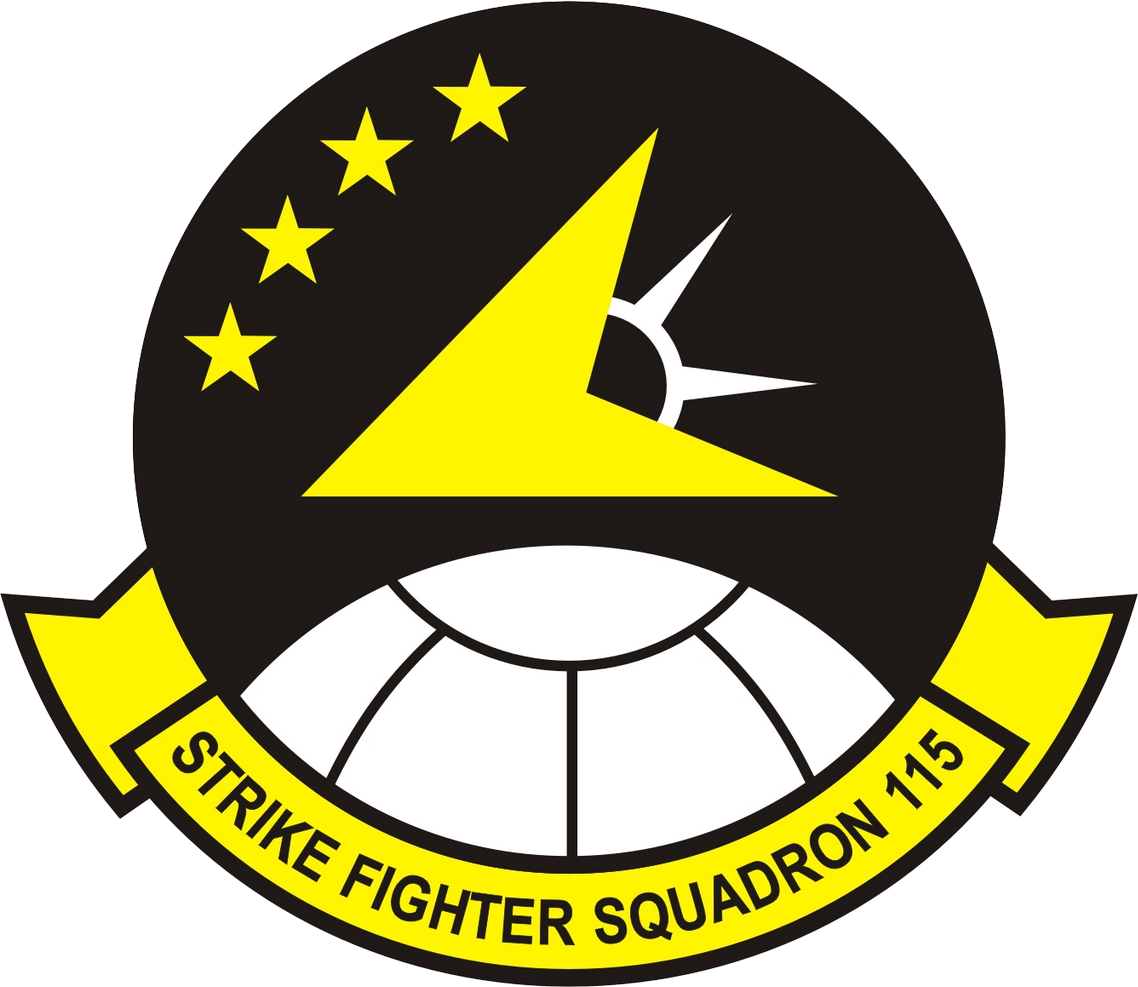 Strike Fighter Squadron 115 Insignia 1996 - Rhino Squadron Coin Clipart (1138x987), Png Download
