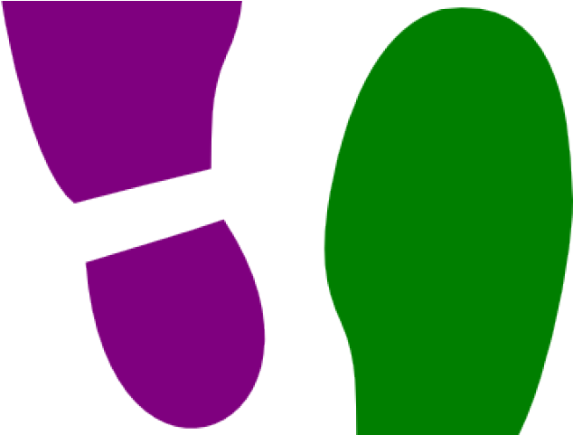Footprint Clipart Walking - Walking - Png Download (640x480), Png Download
