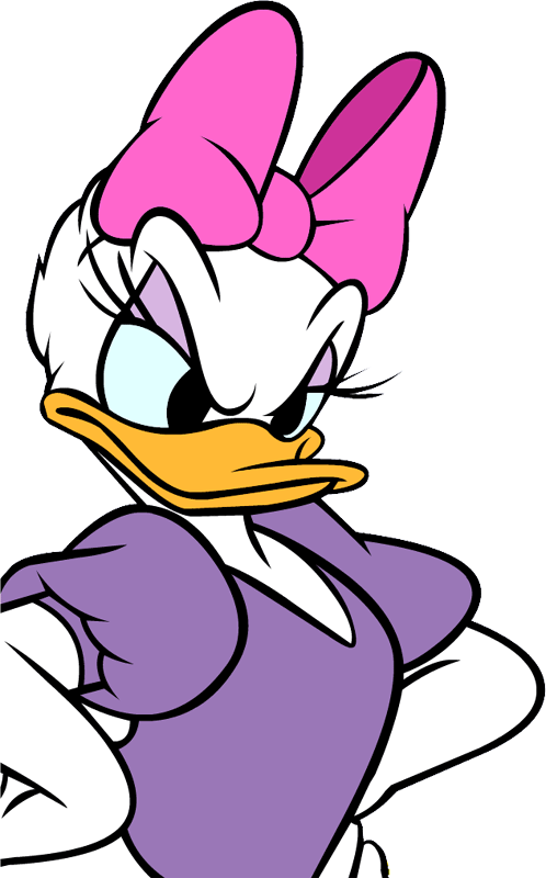 Daisy Duck - Daisy Duck Angry Face Clipart (498x800), Png Download