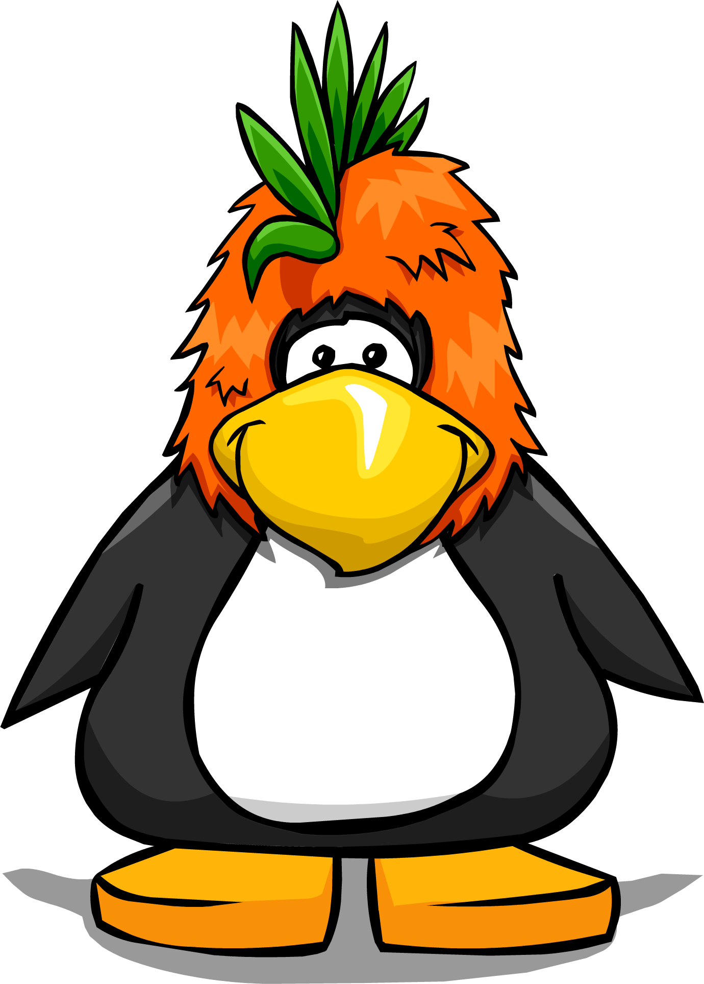 Bird Mascot Head On Player Card - Penguin With A Horn Clipart (1380x1927), Png Download