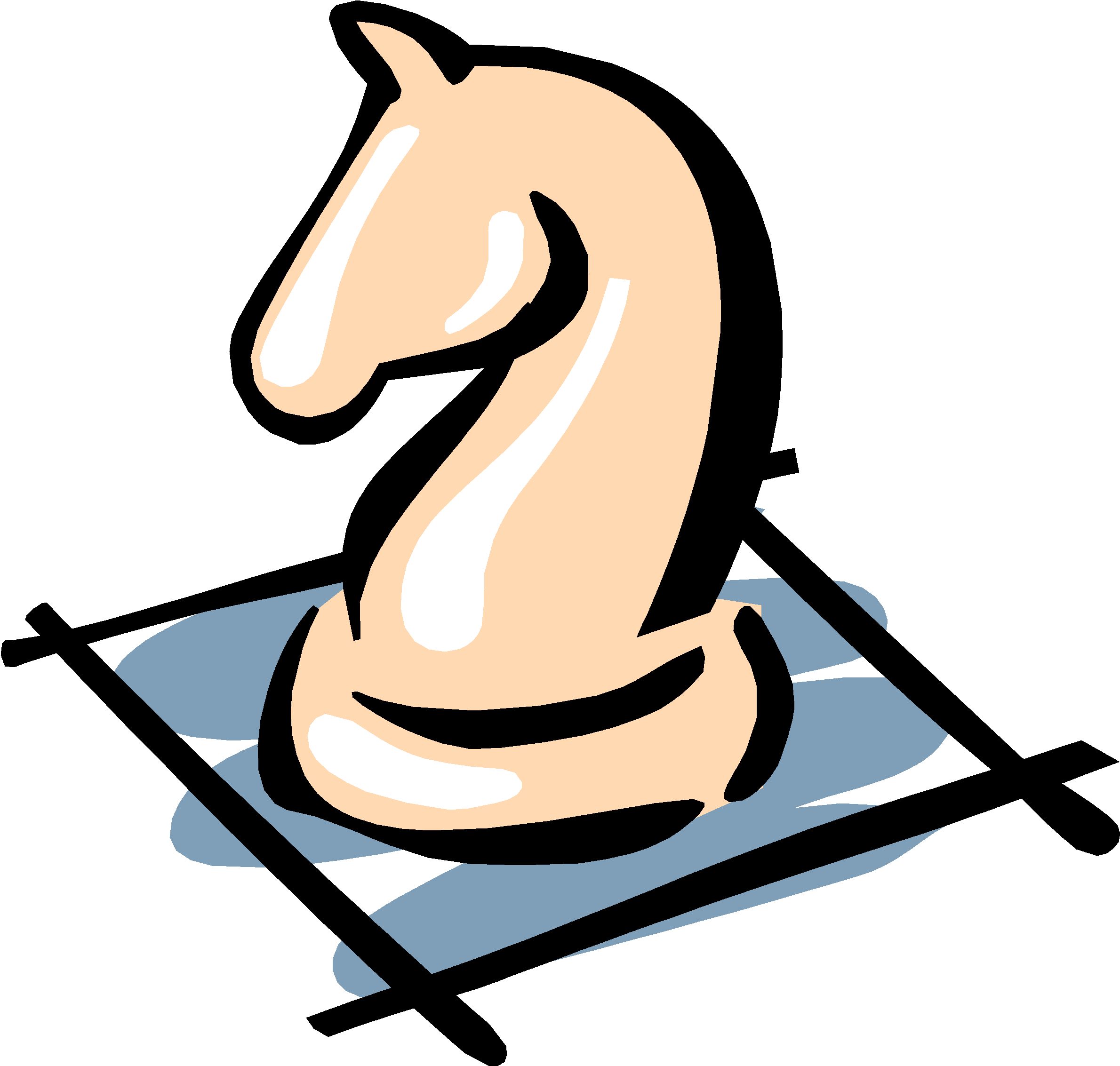 Myers' Math & Chess Blog - Knight Chess Clipart (2399x2299), Png Download