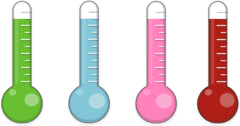Free Clipart - Thermometers Png Transparent Png (800x422), Png Download