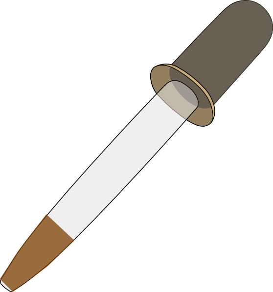 Dropper Uses In Laboratory Clipart (558x597), Png Download