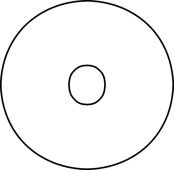 Printable Peace Sign Template - Schmidt And Bender A7 Reticle Clipart (602x589), Png Download