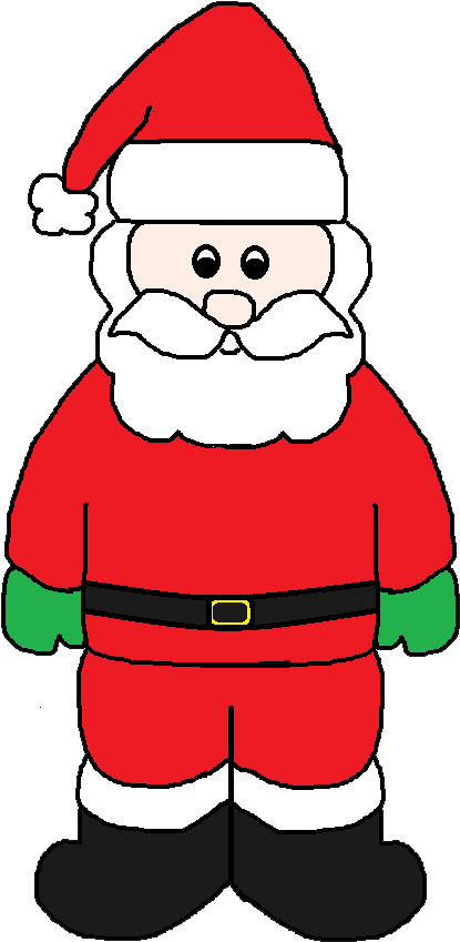 Cartoon Santas Clipart (436x859), Png Download
