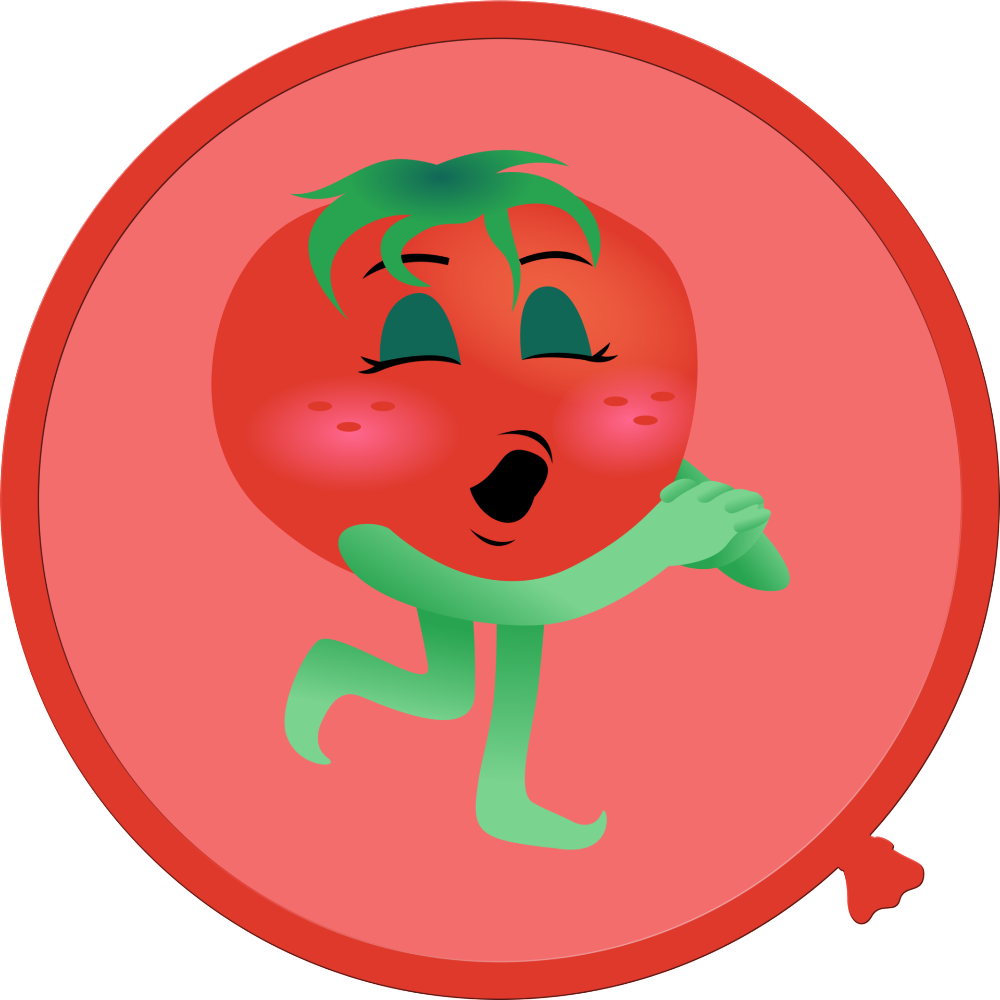 Cartoon Fruit And Vegetable Wall Decals - Wall Decal Clipart (1000x1000), Png Download