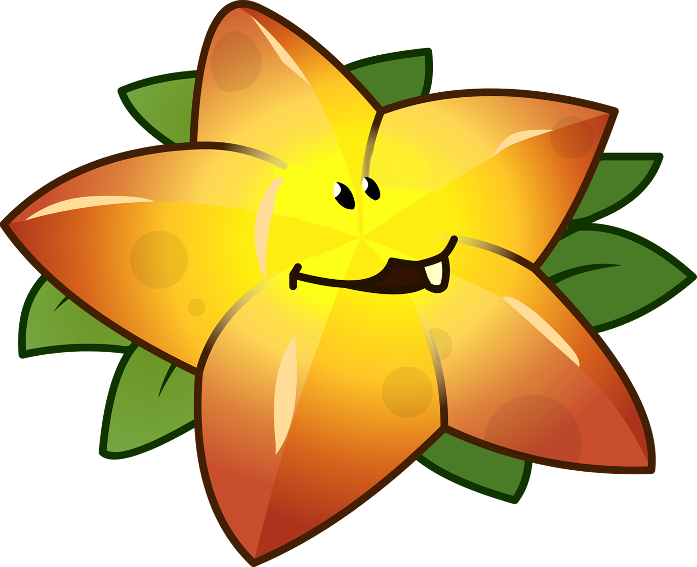 Star Fruit Png - Plant Versus Zombies 2 Best Plants Clipart (1377x1119), Png Download